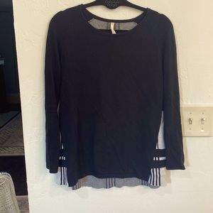 TeeBerry & Weave Plaid-Back Sweater